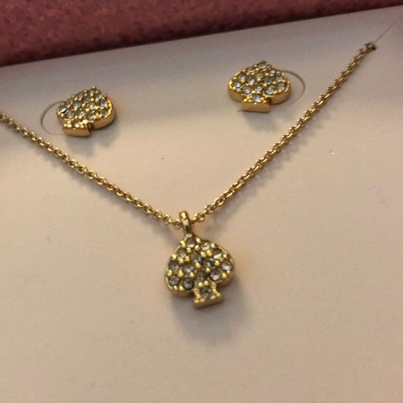 LAST 1 - Kate Spade pave pendant & earring gift set - Picture 4 of 6